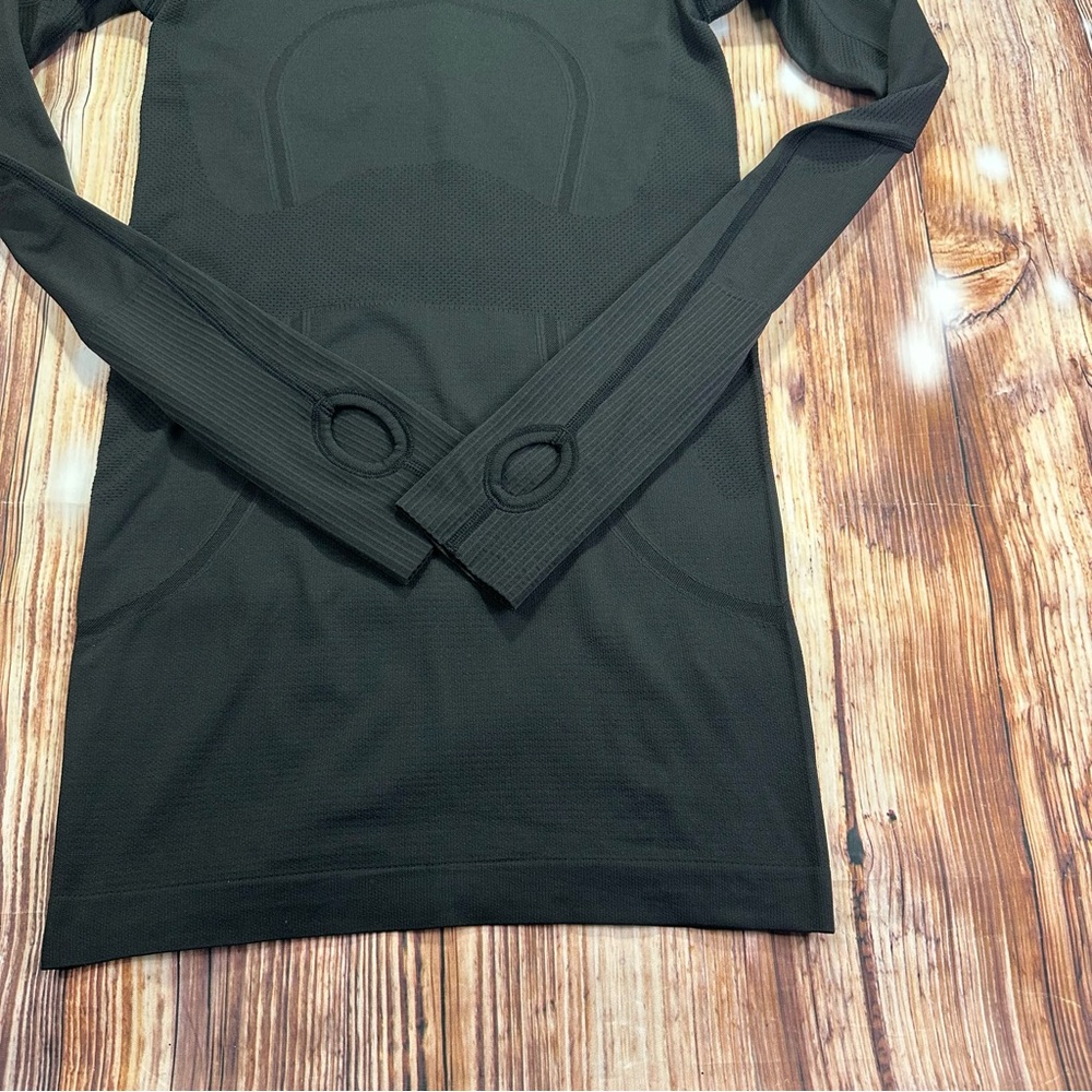 Lululemon Athletica Swiftly Tech Long Sleeve Crew Size 4 Black - Picture 6 of 16